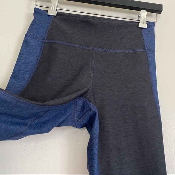 OUTDOOR VOICES Two Tone Blue Black Leggings Small - Picture 4 of 8